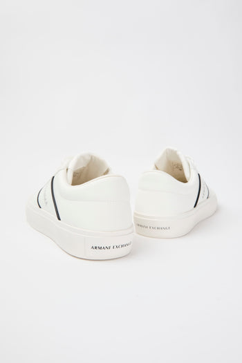 Armani Exchange Sneaker Op.white+black Uomo - 5