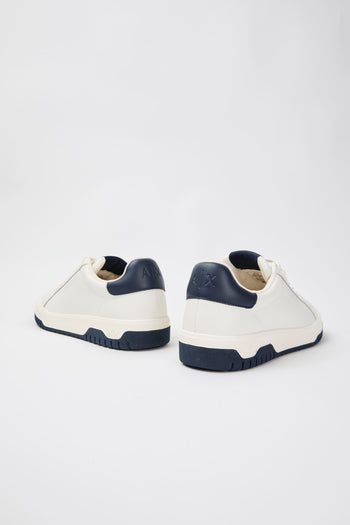 Armani Exchange Sneaker Off White+navy Uomo - 5