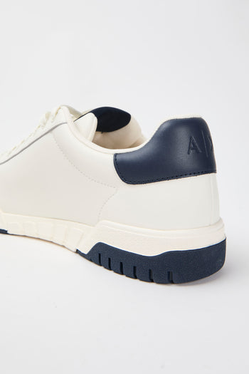 Armani Exchange Sneaker Off White+navy Uomo - 7