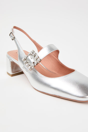Bibi Lou Slingback Plata Donna - 3
