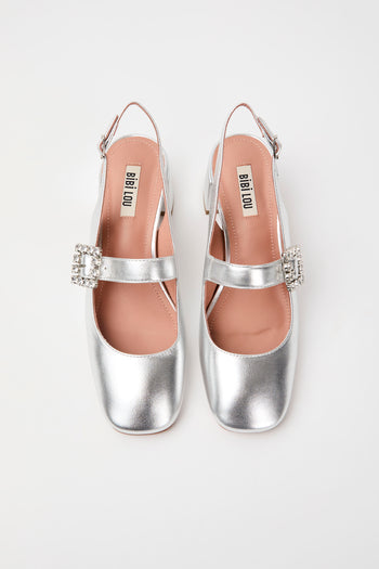 Bibi Lou Slingback Plata Donna - 4