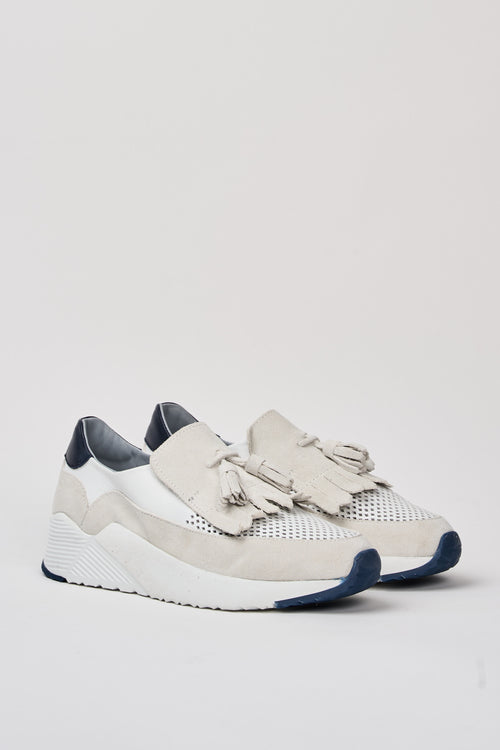 Calpierre Slip-on Bianco+blu Donna - 2