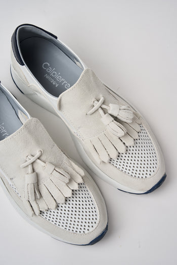 Calpierre Slip-on Bianco+blu Donna - 3