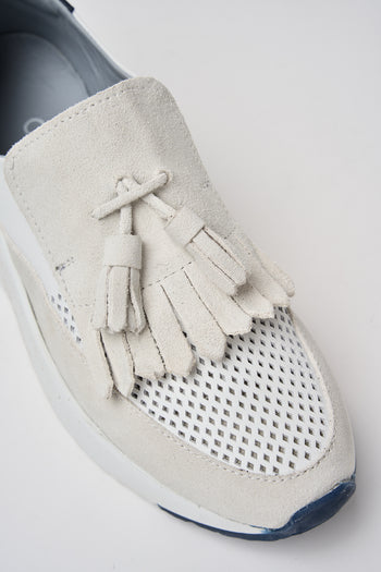 Calpierre Slip-on Bianco+blu Donna - 4