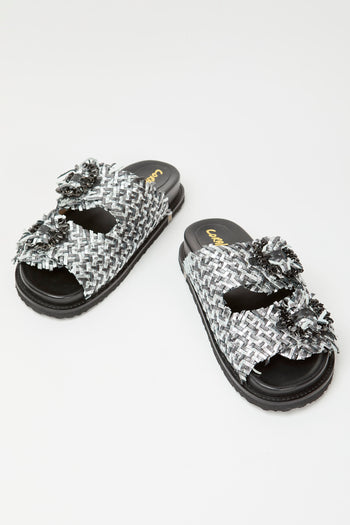 Coral Blue Ciabatta Black Donna - 5