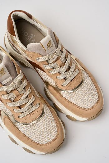 Hogan Sneaker Cuoio Scuro+grigio Donna - 3