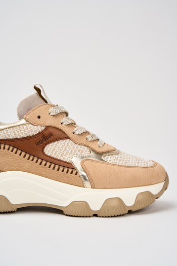 Hogan Sneaker Cuoio Scuro+grigio Donna - 4