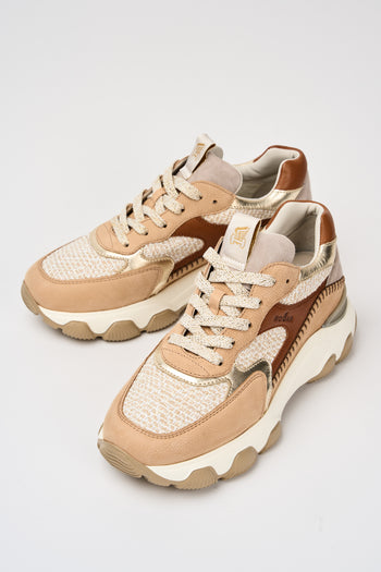 Hogan Sneaker Cuoio Scuro+grigio Donna - 6