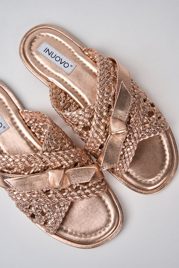 Inuovo Ciabatta Gold Donna - 3