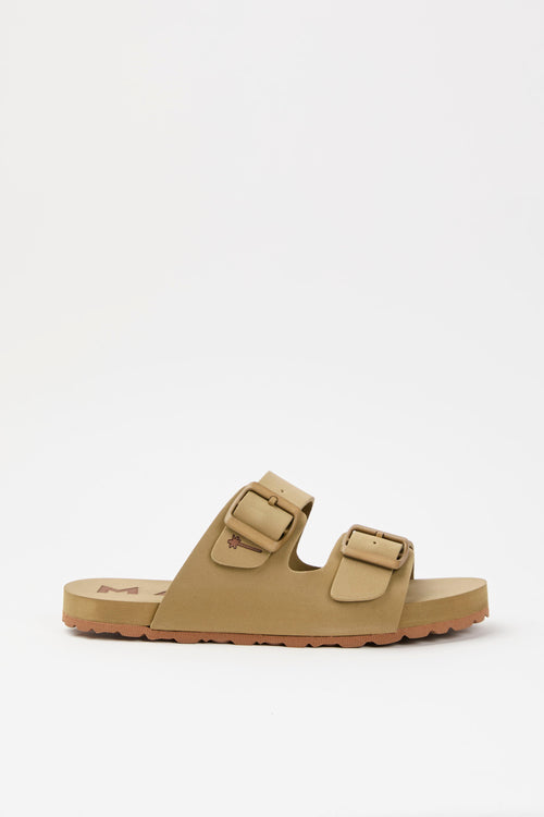 Manebi Sandalo Kaki Green Donna