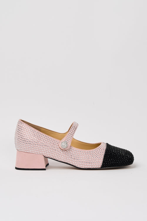 Massimo Santini Mary Jane Rosa+nero Donna - 1