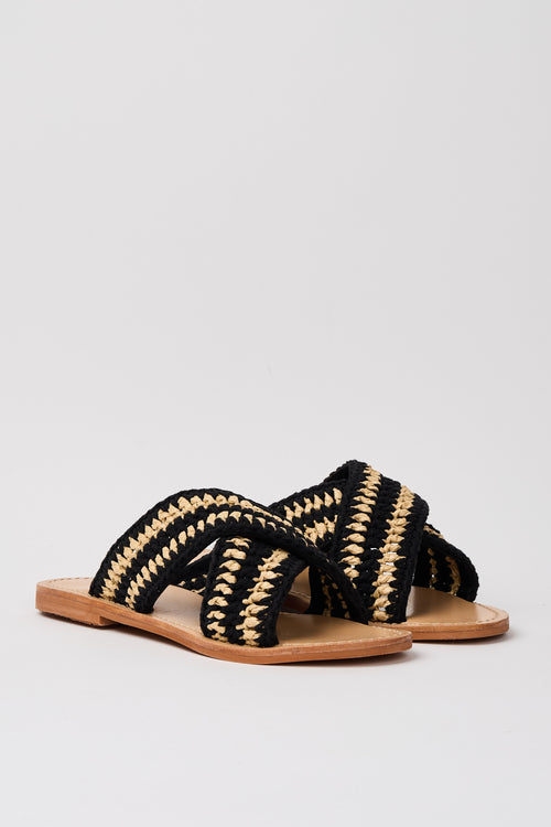 Mosaic Sandalo Nero/beige Donna - 2