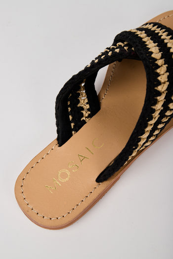 Mosaic Sandalo Nero/beige Donna - 5