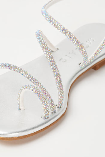 Mosaic Sandalo Argento Donna - 4
