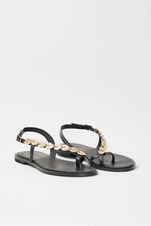 Mosaic Infradito Nero/oro Donna - 2