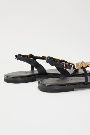 Mosaic Infradito Nero/oro Donna - 4