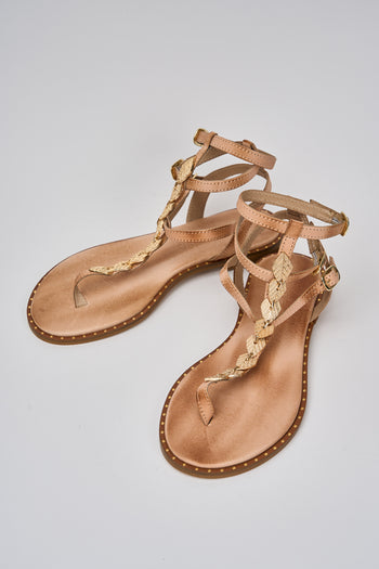 Mosaic Infradito Naturale/oro Donna - 4