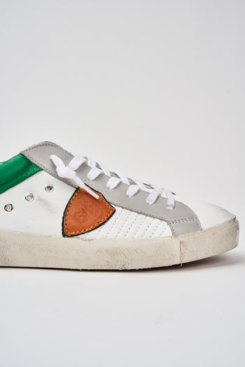 Philippe Model Sneaker Blanc Orange Uomo - 4