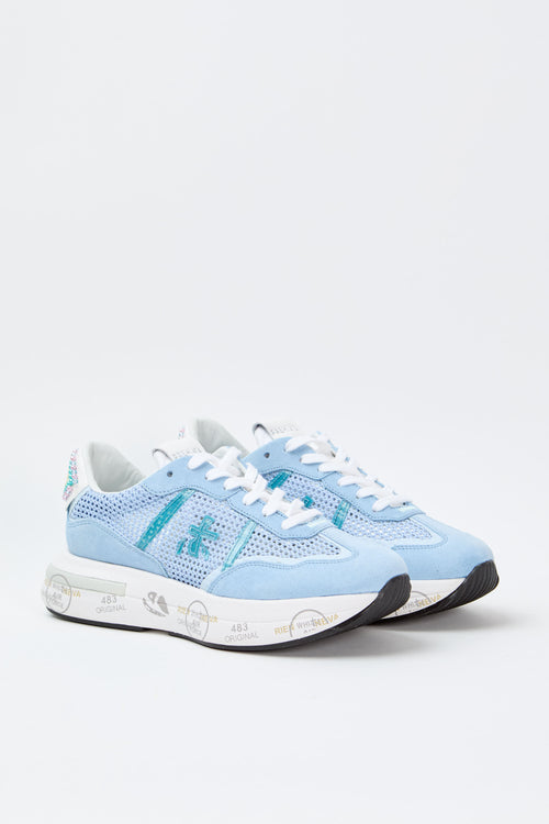 Premiata Sneaker Azzurro Donna - 2