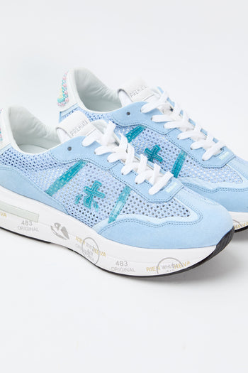 Premiata Sneaker Azzurro Donna - 3