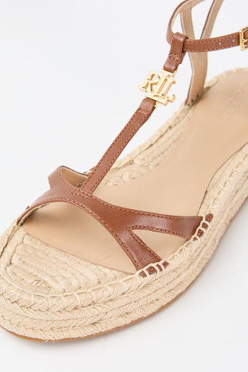 Ralph Lauren Sandalo Deep Saddle Tan Donna - 4