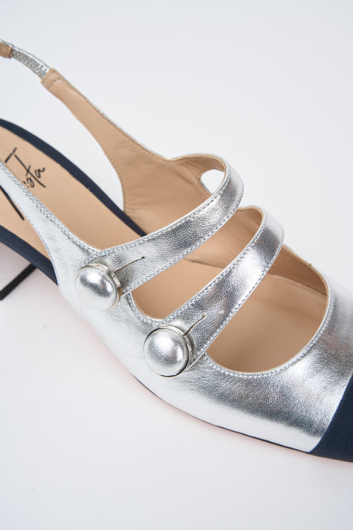 Roberto Festa Slingback Blu+silver Donna - 2