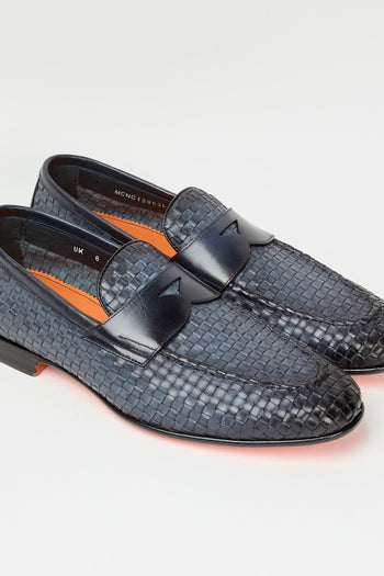Santoni Mocassino Blue Uomo - 3