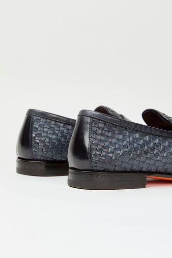 Santoni Mocassino Blue Uomo - 4