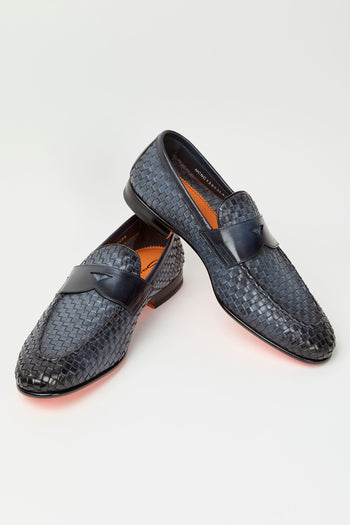 Santoni Mocassino Blue Uomo - 5