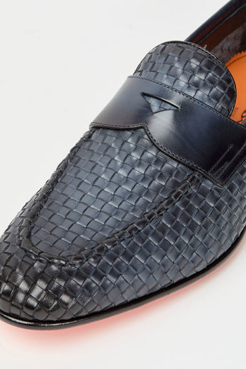 Santoni Mocassino Blue Uomo - 6