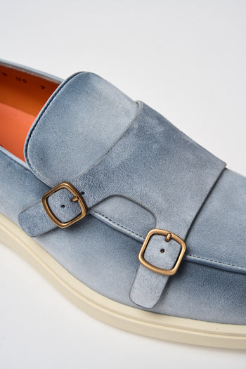 Santoni Mocassino Light Blue Uomo - 3