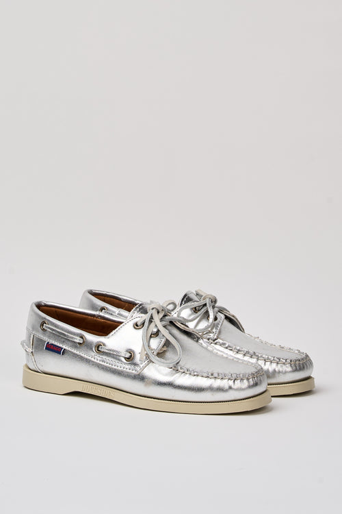 Sebago Mocassino Silver Donna - 2