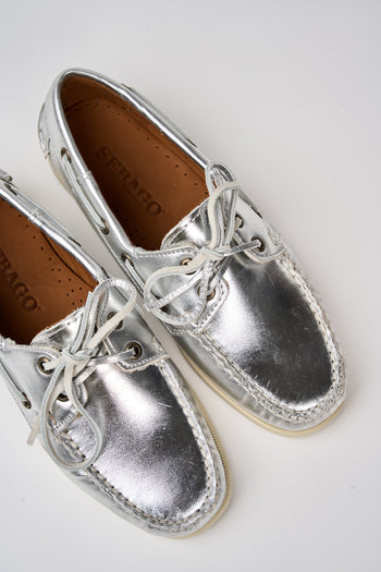 Sebago Mocassino Silver Donna - 3