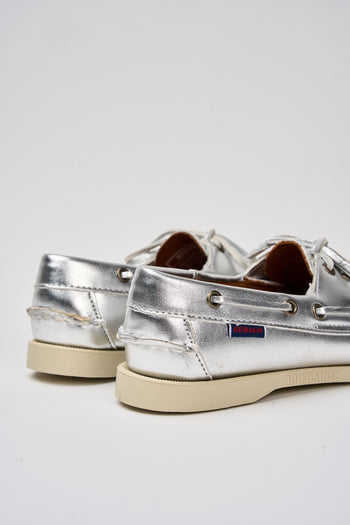 Sebago Mocassino Silver Donna - 5