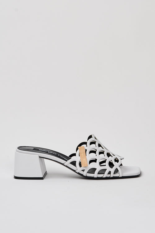 Sergio Rossi Ciabatta Bianco Donna - 1