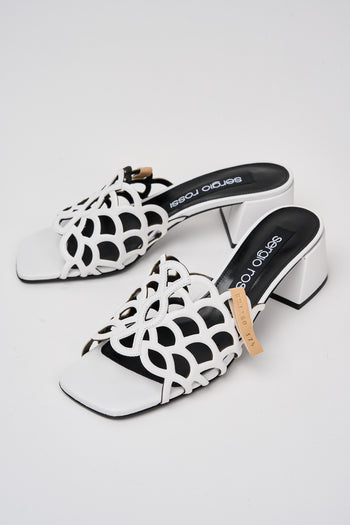 Sergio Rossi Ciabatta Bianco Donna - 6