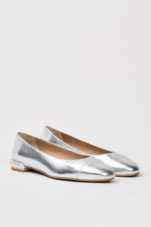 Stuart Weitzman Ballerina Silver Donna - 2