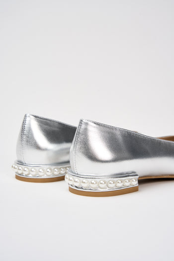 Stuart Weitzman Ballerina Silver Donna - 5