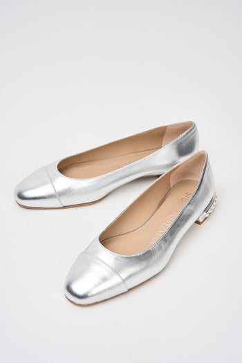 Stuart Weitzman Ballerina Silver Donna - 6