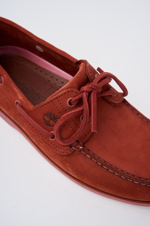 Timberland Mocassino Dark Red Nubuck Uomo - 2