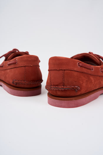 Timberland Mocassino Dark Red Nubuck Uomo - 3
