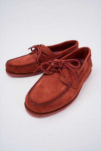 Timberland Mocassino Dark Red Nubuck Uomo - 5