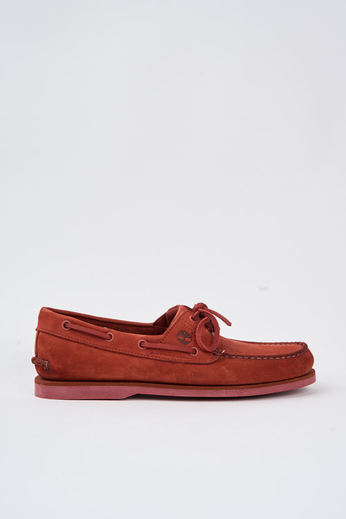 Timberland Mocassino Dark Red Nubuck Uomo
