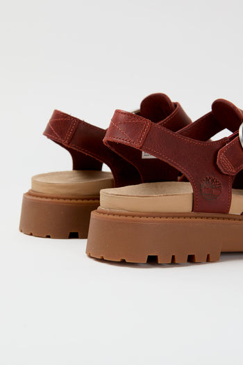 Timberland Sandalo Dark Red Full Grain Donna - 4