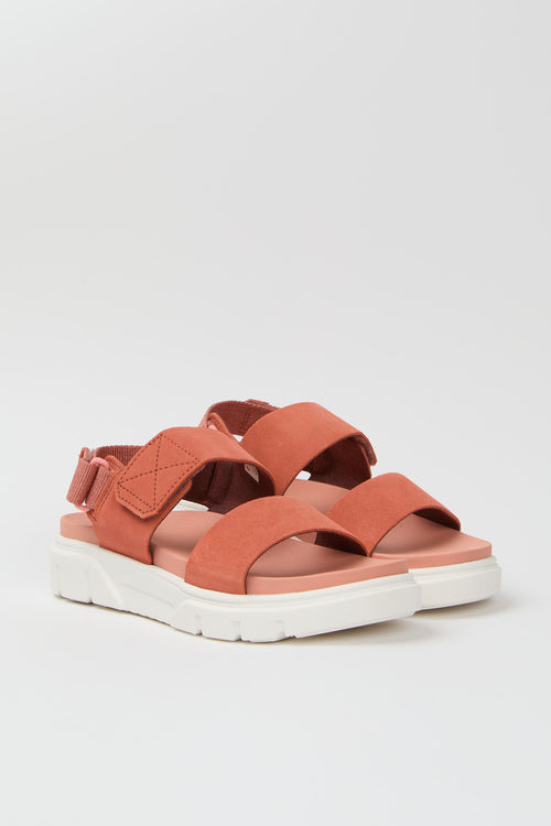 Timberland Sandalo Medium Red Suede Donna - 2