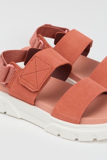 Timberland Sandalo Medium Red Suede Donna - 3