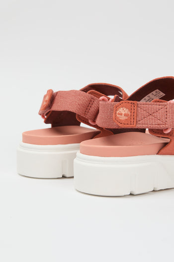 Timberland Sandalo Medium Red Suede Donna - 4