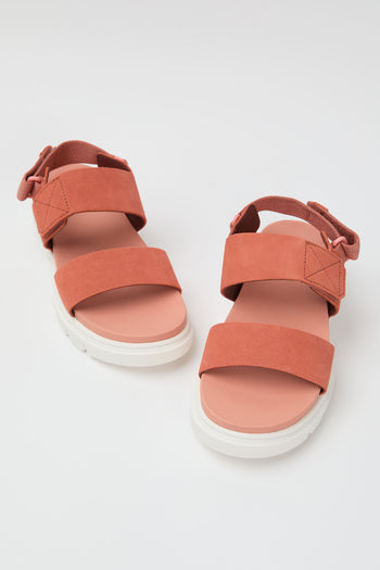 Timberland Sandalo Medium Red Suede Donna - 5