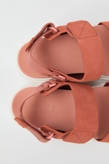 Timberland Sandalo Medium Red Suede Donna - 6