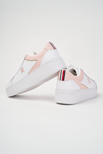 Tommy Hilfiger Sneaker White/whimsy Pink Donna - 4